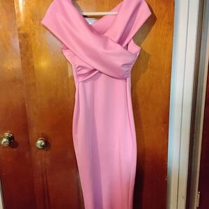 Boohoo Pink Asymmetrical Dress
